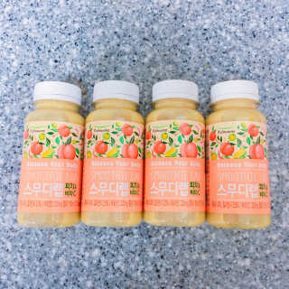 풀무원 스무디랩 피치&비타 — 4.83점을 준 리뷰어가 2017년 11월 올린 사용 사진