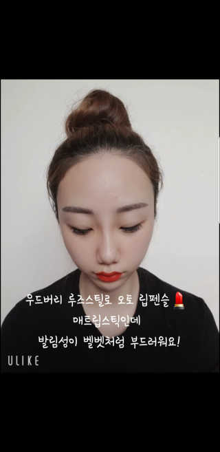 우드버리 루즈스틸로 오토 립펜슬 — 5점을 준 리뷰어가 2019년 7월 올린 사용 사진