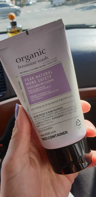레드컨테이너 오가닉 페미닌 워시 튜브 2종 — 5점을 준 리뷰어가 2020년 2월 올린 사용 사진
