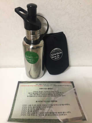 비타맘 지구를 지키는 리퓨리 정수물병 - 플라스틱 남용 예방 — 5점을 준 리뷰어가 2020년 2월 올린 사용 사진