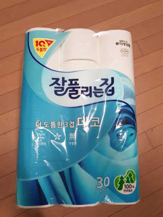 잘풀리는집 더 도톰한 3겹 데코 30롤 — 5점을 준 리뷰어가 2019년 2월 올린 사용 사진