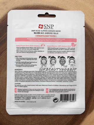 SNP Supercharged Mask_Rose Centifoli Flower — 5점을 준 리뷰어가 2019년 1월 올린 사용 사진