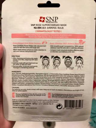 SNP Supercharged Mask_Rose Centifoli Flower — 5점을 준 리뷰어가 2018년 12월 올린 사용 사진