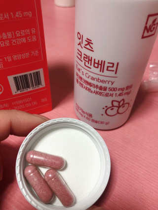 네츄럴굿띵스 잇츠 크랜베리 1병 30일분 — 4점을 준 리뷰어가 2019년 11월 올린 사용 사진