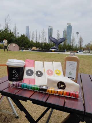 메이젠 인천논현점 [메이젠_논현]샌드위치 4개,소금커피,밀크티,마카롱 — 5점을 준 리뷰어가 2019년 4월 올린 사용 사진