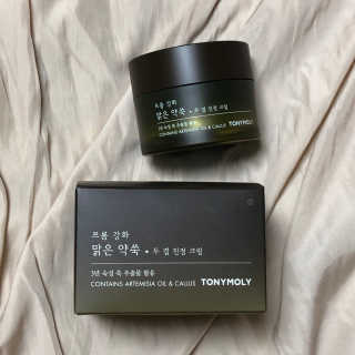 토니모리 프롬 강화 맑은 약쑥 두 겹 진정 크림 — 5점을 준 리뷰어가 2019년 9월 올린 사용 사진