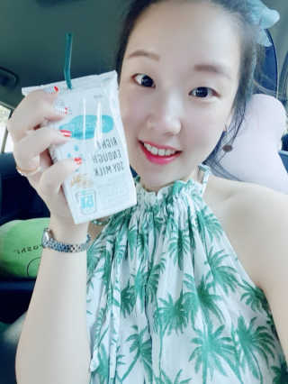 이롬 두유다운두유 4종 — 5점을 준 리뷰어가 2019년 8월 올린 사용 사진