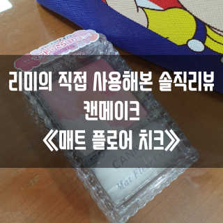 [캔메이크] 매트 플로어 치크 — 4.5점을 준 리뷰어가 2019년 5월 올린 사용 사진
