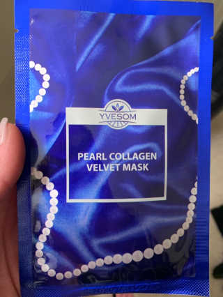 Pearl Collagen Velvet Mask 1 BOX by YVESOM — 4.5점을 준 리뷰어가 2019년 3월 올린 사용 사진