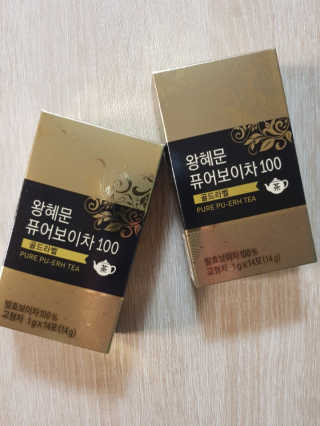 넥스트비티 왕혜문 퓨어 보이차 100 골드라벨 — 4.5점을 준 리뷰어가 2017년 12월 올린 사용 사진