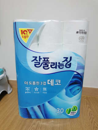 잘풀리는집 더 도톰한 3겹 데코 30롤 — 5점을 준 리뷰어가 2018년 5월 올린 사용 사진