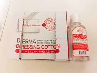나이팅게일 광채토너130ml+더마 드레싱 코튼 100 SET — 4.5점을 준 리뷰어가 2018년 5월 올린 사용 사진