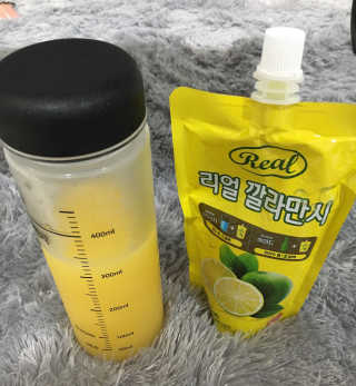 장수농가 리얼깔라만시 — 5점을 준 리뷰어가 2018년 6월 올린 사용 사진