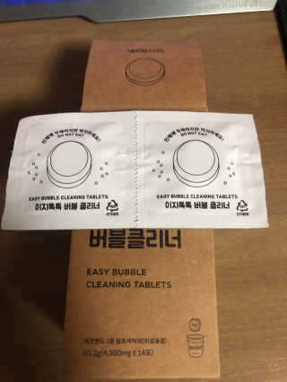 [에코앤드]이지톡톡 버블클리너 1종세척제 — 5점을 준 리뷰어가 2019년 6월 올린 사용 사진