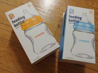유비맘 신생아젖병 120ml 트리플팩_ 젖꼭지 포함 — 4.5점을 준 리뷰어가 2020년 1월 올린 사용 사진
