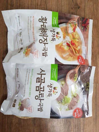 [풀무원] 사골곰탕국밥 황태해장국밥 — 5점을 준 리뷰어가 2018년 6월 올린 사용 사진