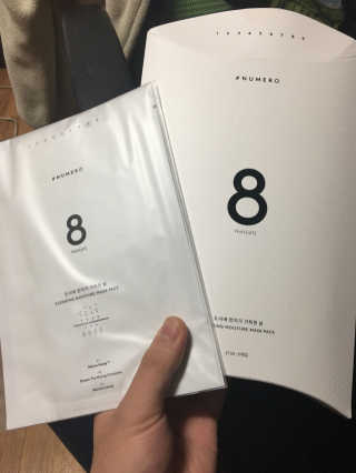 누메로 8 클리어링 모이스처 마스크팩 — 4점을 준 리뷰어가 2016년 12월 올린 사용 사진