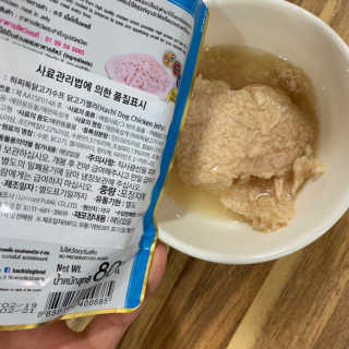 [펫토리아] 토로토로 하치  강아지 파우치간식 — 4.5점을 준 리뷰어가 2019년 7월 올린 사용 사진