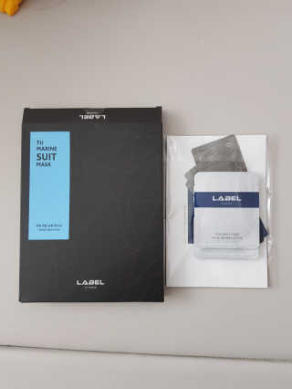 레이블옴므-labelhomme 레이블옴므 티유 마린 슈트 마스크팩(5EA) — 4.33점을 준 리뷰어가 2017년 12월 올린 사용 사진