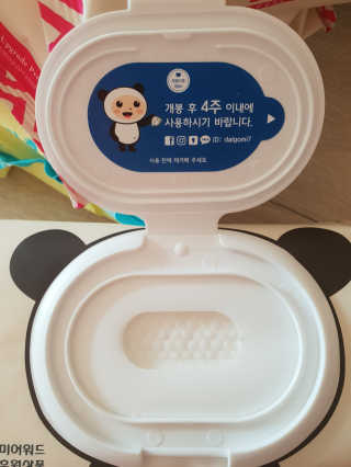 달곰이 물티슈 — 5점을 준 리뷰어가 2018년 9월 올린 사용 사진