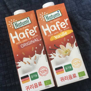 나투미 귀리음료 오리지날 1L + 바닐라 1L — 5점을 준 리뷰어가 2019년 2월 올린 사용 사진