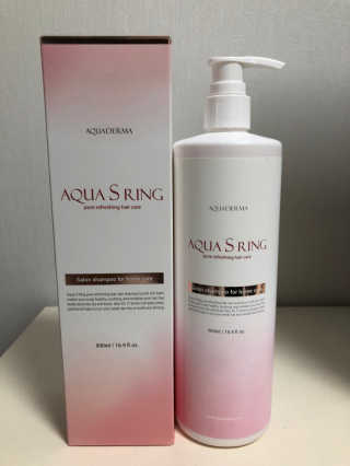 아쿠아큐링 아쿠아S링 퓨어리프레싱 헤어케어 500ml — 4.33점을 준 리뷰어가 2018년 8월 올린 사용 사진
