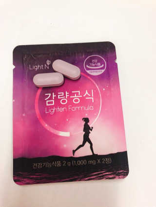 [감량공식] 다이어트 건강기능식품 — 5점을 준 리뷰어가 2019년 12월 올린 사용 사진