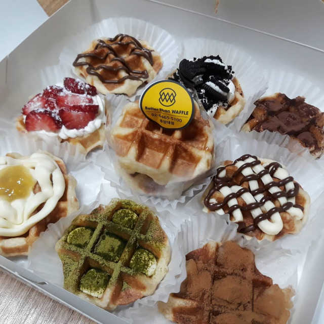 [베러댄와플_중앙대점] 10가지 맛 미니와플샘플러 리뷰 사진