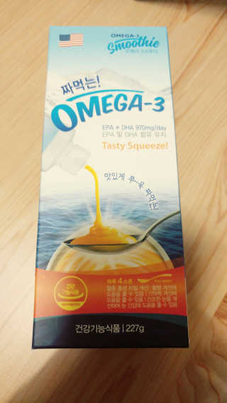 오메가-3스무디 [오메가스무디] 짜먹는 오메가3 DHA 임산부 어린이 — 5점을 준 리뷰어가 2019년 3월 올린 사용 사진