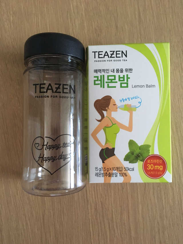 티젠 레몬밤 + 보틀 리뷰 사진