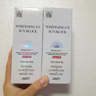 지고트 화이트닝 유브이 썬블럭 크림 70ml,1+1 — 3점을 준 리뷰어가 2019년 7월 올린 사용 사진
