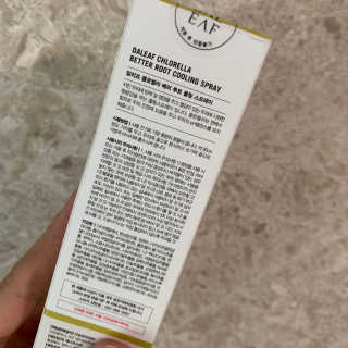 달리프 클로렐라 베러 루트 쿨링 스프레이 100ml — 5점을 준 리뷰어가 2019년 7월 올린 사용 사진