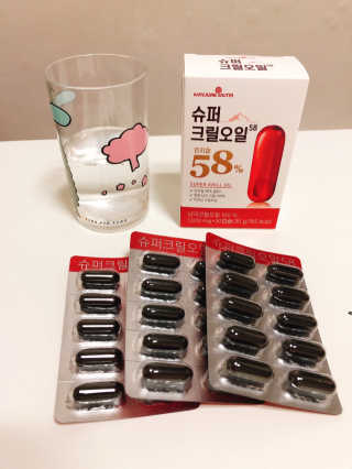 메이준뉴트리 슈퍼 크릴 오일58 1000mg x 30캡슐 — 5점을 준 리뷰어가 2020년 2월 올린 사용 사진