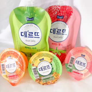 데르뜨 떠먹는 과일 3종, 짜먹는 과일 2종 총 10개 체험 — 5점을 준 리뷰어가 2020년 3월 올린 사용 사진