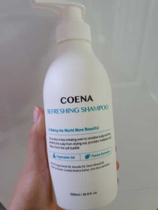 코에나샴푸 500ml — 3점을 준 리뷰어가 2019년 7월 올린 사용 사진