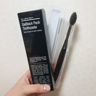 the naked object 디블랙팩치약 디블랙칫솔 세트 — 5점을 준 리뷰어가 2020년 1월 올린 사용 사진
