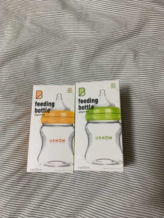 유비맘 신생아젖병 120ml 트리플팩_ 젖꼭지 포함 — 4점을 준 리뷰어가 2020년 2월 올린 사용 사진