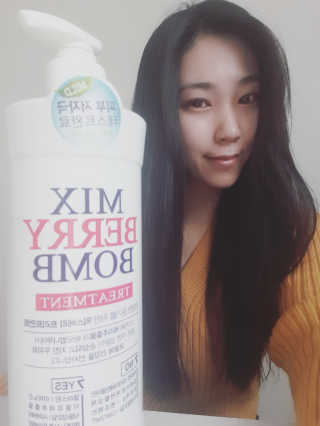 (주)에네스티 믹스베리 폭탄 트리트먼트 1000g — 5점을 준 리뷰어가 2019년 12월 올린 사용 사진