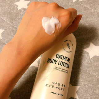 (주)에네스티 내추럴 촉촉  오트밀 바디로션 500ml — 5점을 준 리뷰어가 2019년 9월 올린 사용 사진