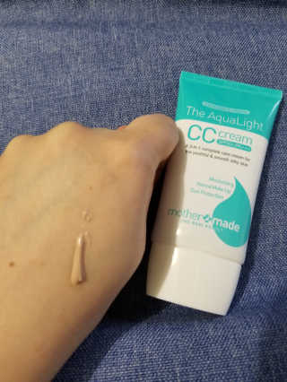마더메이드 더 아쿠아라이트 CC크림 SPF50+ PA+++ — 5점을 준 리뷰어가 2019년 6월 올린 사용 사진