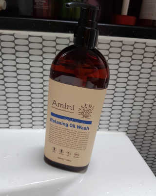 아미니 오일워시 시리즈 400ml（3종 중 1종 랜덤발송 — 5점을 준 리뷰어가 2019년 8월 올린 사용 사진