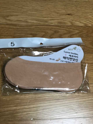 에코아이 매직 면덧신 5개입 — 4점을 준 리뷰어가 2019년 8월 올린 사용 사진