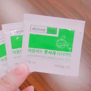 스키니랩 애플페논 풋사과 다이어트 — 4점을 준 리뷰어가 2019년 5월 올린 사용 사진