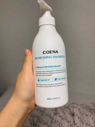 코에나샴푸 500ml — 4점을 준 리뷰어가 2019년 7월 올린 사용 사진