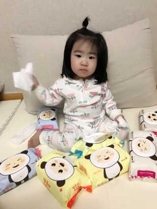 달곰이 물티슈 — 4점을 준 리뷰어가 2017년 3월 올린 사용 사진