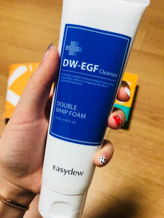 초미세먼지 OUT 이지듀 DW-EGF 더블휩폼 — 4.5점을 준 리뷰어가 2018년 4월 올린 사용 사진