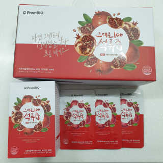 프롬바이오 오직 석류만 [그대로100 석류즙] 하루 1포로 건강하게 — 4점을 준 리뷰어가 2020년 3월 올린 사용 사진