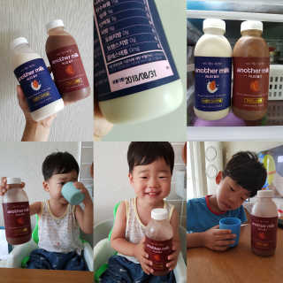 식사대용 아몬드밀크 어나더밀크 500ml X 2병 — 4.67점을 준 리뷰어가 2018년 9월 올린 사용 사진