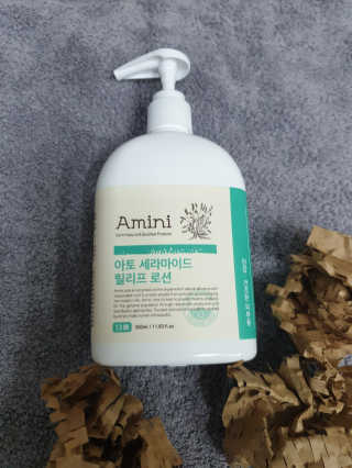 아미니 아토세라마이드 릴리프로션 — 5점을 준 리뷰어가 2019년 12월 올린 사용 사진