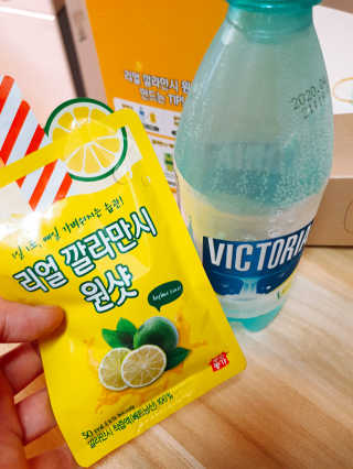 장수농가 리얼깔라만시 원샷 50ml 10팩+보틀 — 5점을 준 리뷰어가 2019년 5월 올린 사용 사진